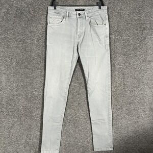 Mavi‎ Jeans Mens 32x34 Gray James Skinny Fit Stretch Denim Pants Jeans Casual